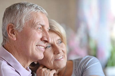 Elderly couple relaxing after Cataract Surgery