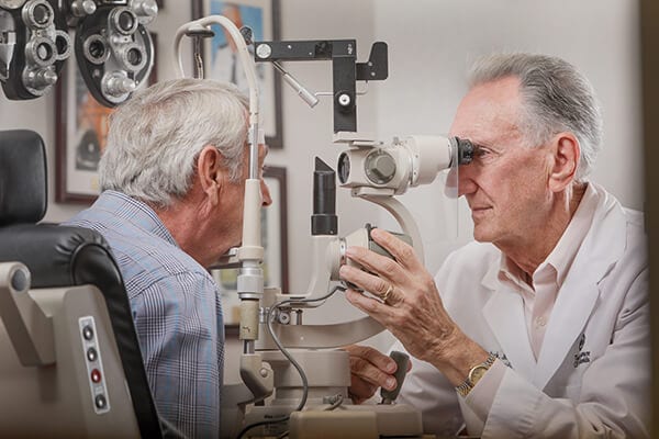 Doctor Giving an Eye Exam