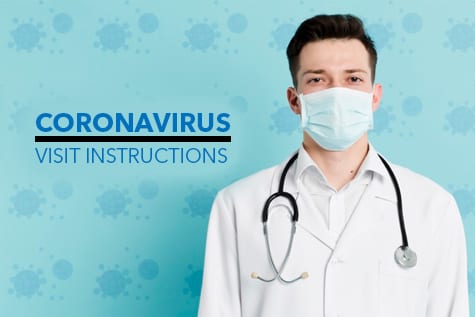 Coronavirus COVID-19 Eye Appointment Instructions