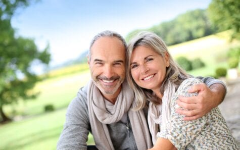 Couple smiling after Lipiflow treatment