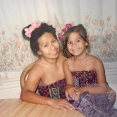 Clinical Tech Charity with her mom