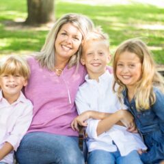 Dr. Sims and her children